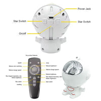 ( NET ) Astronaut Galaxy Projector with Remote Control For Gifts,Baby Adults Bedroom Gaming Room Home and Party