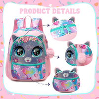 (NET) Tie Die Cat Backpack