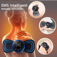 EMS Mini Portable Electric Neck, Back & Body Pain Relief Massager