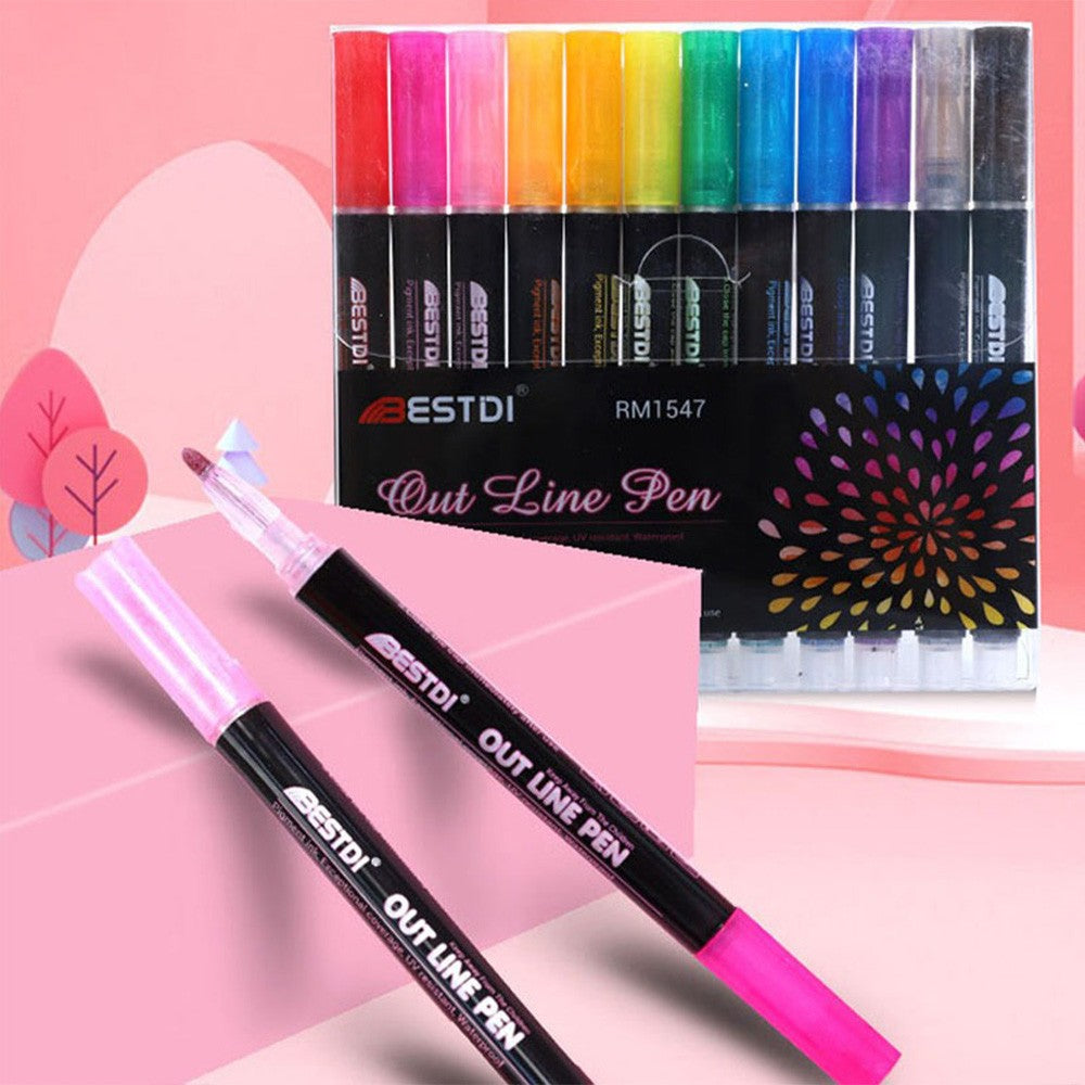 Out Line Pen Set Of 12 Pcs / RM1547