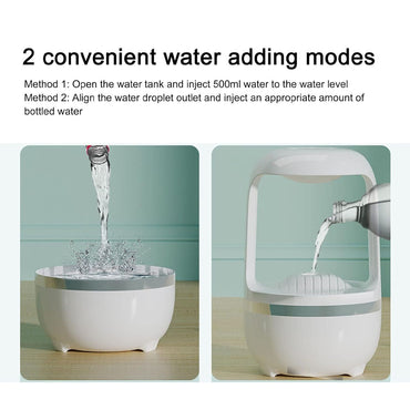 (Net) Anti Gravity Water Drop Humidifier Great Room Smart Humidifier Water Droplet / QC-8054