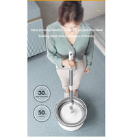 Clean Water Spin Mop Suitable for All Types of Flooring, New Invention to Clean Your Home, Microfiber Mopheads Included Long-lasting