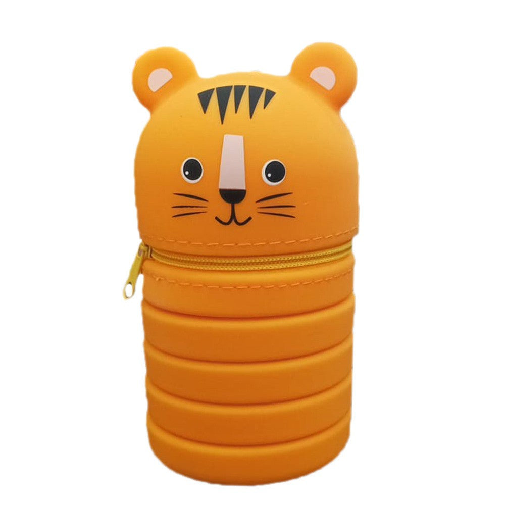 Animal Silicone Pencil Case With Cresko Closure