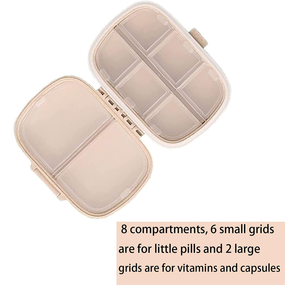 8 Compartments Travel Pill Organizer