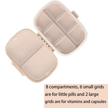 8 Compartments Travel Pill Organizer