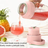 (Net) Tonton Juicer Cup, Portable Blender for Shakes and Smoothies, USB Rechargeable / DDT-01