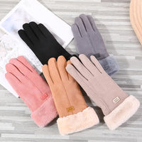 Women's Warm Winter Gloves - Stylish and Windproof