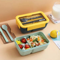 (net) Lunch Box, Leakproof,Food Container Cutlery Set, Bpa Free, Microwave Dishwasher Safe Meal Prep Containers / 78913