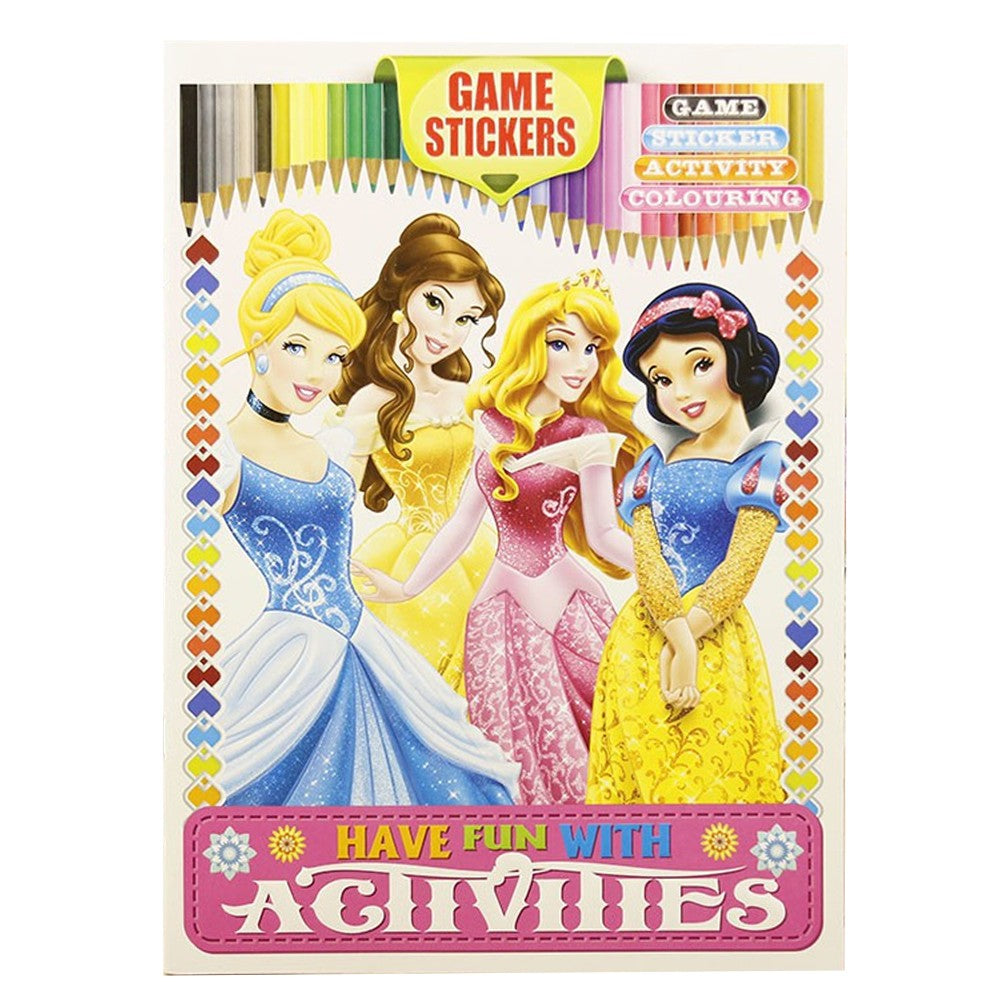 Children Fun Activity Book Stickers Coloring Book