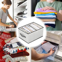 (net) Clothes Organizer 8 Divisions With Handle