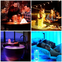 Led Rose Crystal Table Lamp 16 Colors Changing Rgb Touch Lamp Usb Romantic Led Rose Dia mond Desk Lamps For Bedroom Living