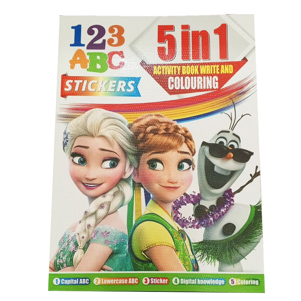 5 In 1 Activity Book Write And Coloring