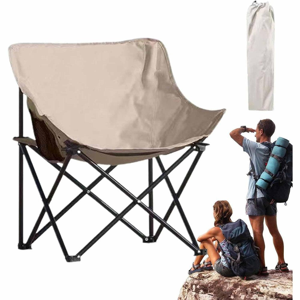 (NET) Camping Folding Chair Portable with Carry Bag Seat