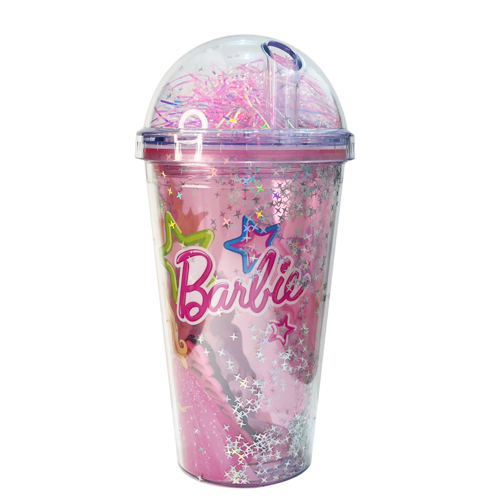 (NET) Barbie Plastic Cup 450ml