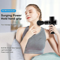 (Net) Muscle Massage Gun, USB Charging Powerful Muscle Percussion Massager Gun Comfortable Relaxing for Relieve Chronic Shoulder and Neck Pain
