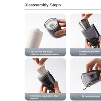 Car Vacuum Cleaner, Handheld Vacuum Cordless Portable Small Mini Rechargeable Hand Vacuum Cleaner / 8231