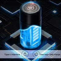 (net) Men Electric Shaver Smart Sensor Electric Dry Wet Razors Floating Blade Beard Trimmer USB Rechargeable