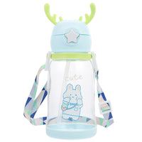 Plastic Bottle With Straw / KN-6