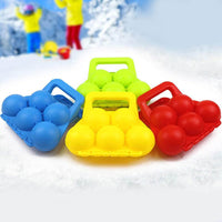 Kids Toy Snowball Clip for Winter Outdoor Sport - 5-Ball Snow Ball Maker