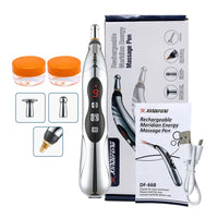 (Net) Massage Pen Rechargeable Pulse Massager Electric Acupuncture Pen Tens Physiotherapy Muscle Simulator Beauty Products Health Tool / DF-668