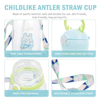 Plastic Bottle With Straw / KN-6