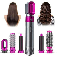 5 in 1 Hot Air Styler Hair Straightener Dryer Comb Multifunctional Styling Tool For Curly Hair Machine For Straightening Curling Drying Combing Scalp Massage Styling Small Box