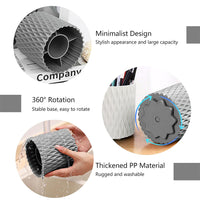 (net) Makeup Brush Holder Organizer Rotatable Cosmetics Brushes Storage