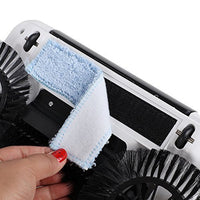 2 in 1 Hand Push Sweeper Broom Floor Cleaner Mop Dust Bin 360 Rotating Plastic Wet and Dry Broom