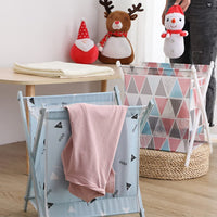 Multifunctional Storage Basket Foldable Dirty Clothes Basket Multicolor Laundry Stool, Storage