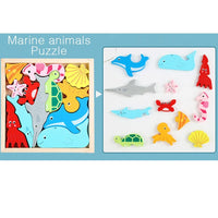 Versatile Wooden Toddler Jigsaw Puzzle Blocks