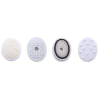 (Net) 4 in 1 Electric Bath Brush Vibration Face Body Back Cleaning Massager Tools Waterproof SPA Cleansing Massage Shower Brush / AE-903