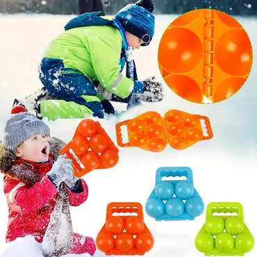 Kids Toy Snowball Clip for Winter Outdoor Sport - 5-Ball Snow Ball Maker
