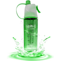 (NET) Sports Water Bottle Misting Sports Water Bottle Easy Clean PC Cup Body with Handle 600 ML