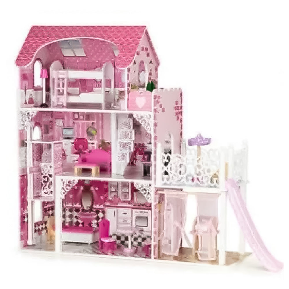 (Net) Wooden Doll house Playset