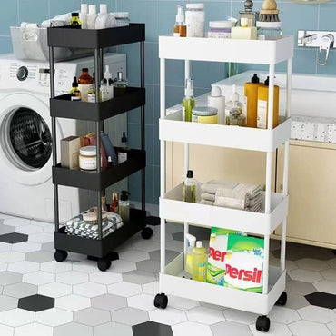 4 layered storage slim rack  with wheels / kN-198 / 1981