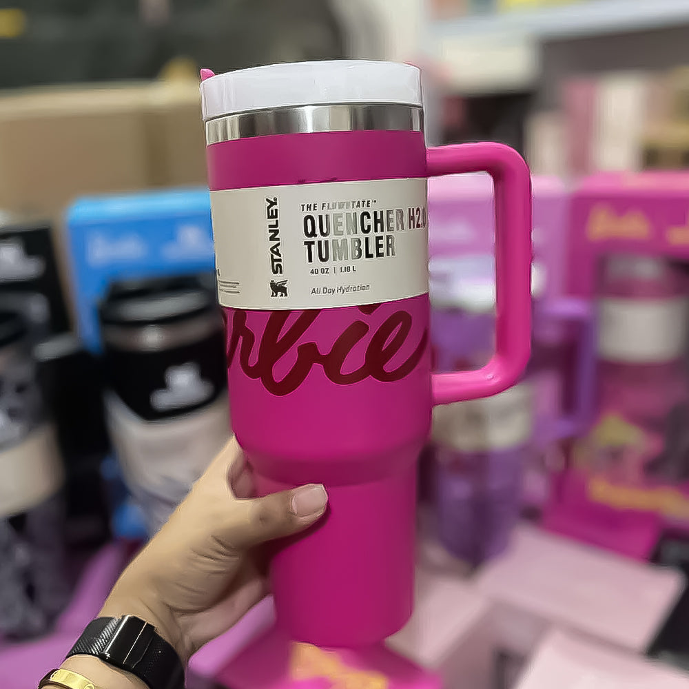 (Net) Stanley Pink Barbie Thermos Cup Tumbler 1.2 L