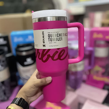 (Net) Stanley Pink Barbie Thermos Cup Tumbler 1.2 L