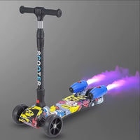 (Net) 2 Wheel Scooter LED wheels Smoke And Sound With Bluetooth