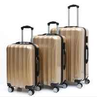 (NET) Gasell LTD Polycarbonate travel bag with lock set 3 pcs / 0023-3