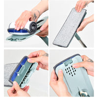 Mop Scratch Cleaning Automatic Spin Mop Bucket Flat Squeeze Hand Free Wringing Magic Microfiber Mop Home Floor Cleaning Mop / 406768
