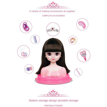 Baby Girl Doll Head Plastic Fashion Makeup Toys / 781182