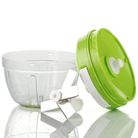 (Net) Easy Spin Quick Cutter - Vegetable Fruit Nut Onion Chopper, Hand Meat Grinder Mixer Food Processor Food Processer, Choppers, Chopper Vegetable Cutter, Vegetable Tools / 7413