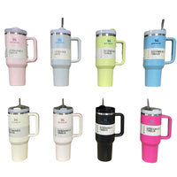 (Net) Stanley Quencher Water Tumbler With Straw Solid 1.2 L