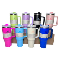 (Net) Stanley Quencher Water Tumbler With Straw Solid 1.2 L