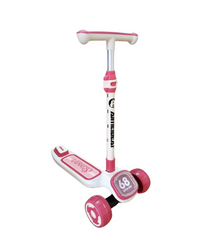 (Net) Adjustable Height Flashing LED 3 Wheel Scooter
