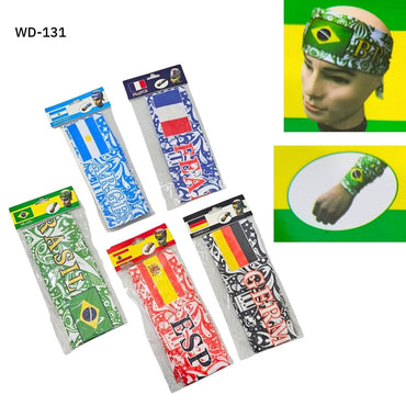 World Cup Flag Ninja Style Tie Headband