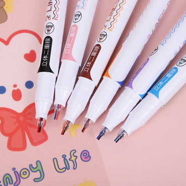 Double Line Pen Set Of 6 Pcs / DM-822