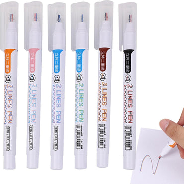 Double Line Pen Set Of 6 Pcs / DM-822