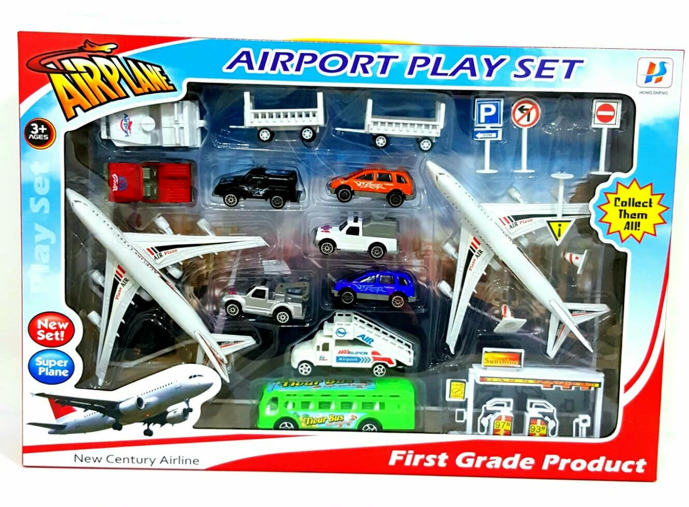 Kids Airport Play Set Airplane