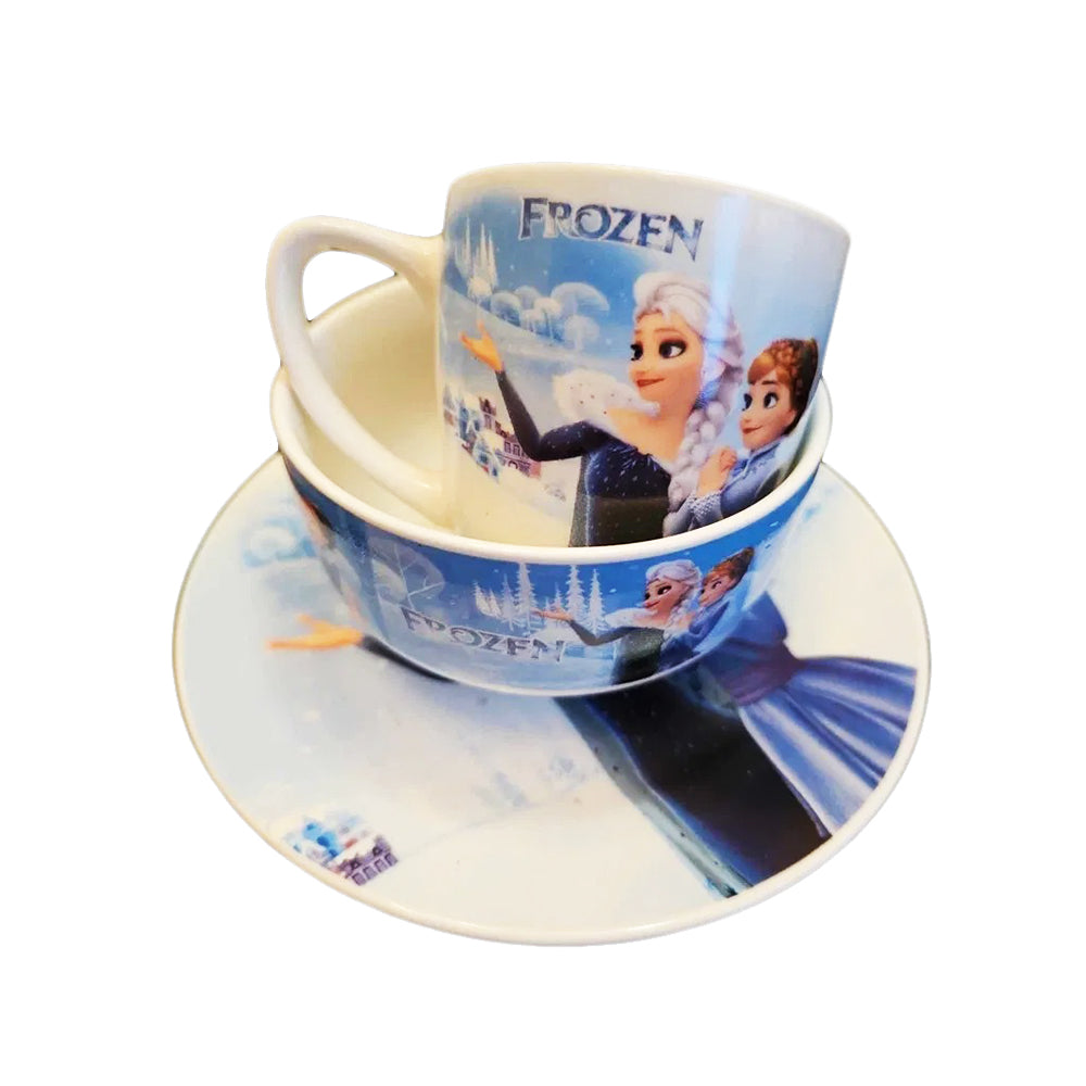 Frozen Ceramic Mug Set Of 3 pcs